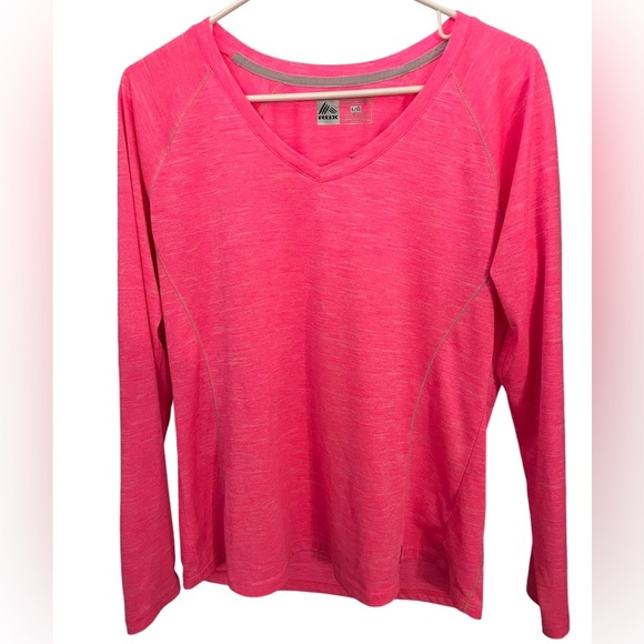 RBX Pink Long Sleeve Athletic Activewear Shirt Large - Picture 1 of 7